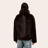 ba&sh Pinie Faux Fur Coat In Chocolat