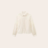 ba&sh Roseanne Lace Shirt In Ecru