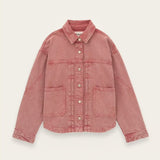 ba&sh Runo Demim Jacket In Rose