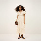 ba&sh SANDY Midi Dress In Ecru