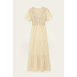 ba&sh SANDY Midi Dress In Ecru