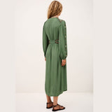 ba&sh Tina Dress In Vert Green