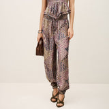 ba&sh Wide-leg Trousers in Rose Paisley Print