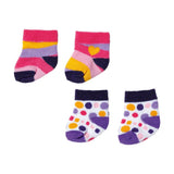 Baby born Pink Socks 2 Pack 43cm (Styles Vary)