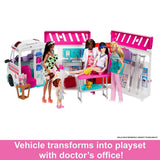 Barbie Care Clinic Vehicle Playset with Lights and Sounds