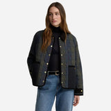 Barbour Ainsdale Check Quilted Jacket In Shadow Classic