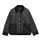 Barbour Ainsdale Check Quilted Jacket In Shadow Classic
