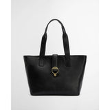 Barbour Alder Leather Tote Bag In Black