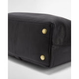 Barbour Alder Leather Tote Bag In Black