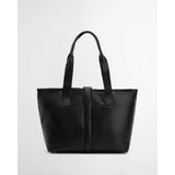 Barbour Alder Leather Tote Bag In Black