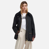 Barbour Allerston Waxed Jacket In Black/Classic