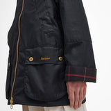 Barbour Allerston Waxed Jacket In Black/Classic