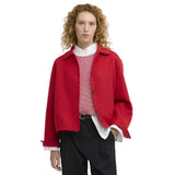 Barbour Amanda Overshirt In Poppy Red