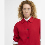 Barbour Amanda Overshirt In Poppy Red