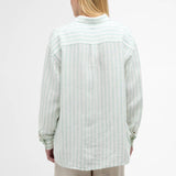 Barbour Annie Striped Linen Shirt Spearmint Stripe