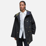 Barbour Arla Waterproof Jacket Classic Tartan In Black