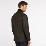 Barbour Ashby Wax Jacket In Olive
