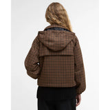 Barbour Audrey Showerproof Jacket In Vicuna Gingham Check