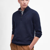Barbour Avoch Half-Zip Jumper in Navy