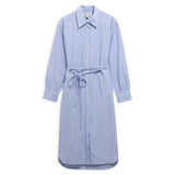 Barbour Avon Striped Shirt Dress In Chambray White Stripe