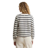 Barbour Aylesby Striped Sweatshirt In Dark Navy Stripe