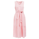 Barbour Azalea Midi Dress in Pink