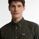 Barbour Bank Regular Long-Sleeved Shirt In Olive
