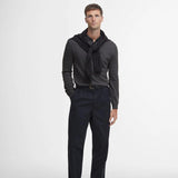 Barbour Bassington Knitted Polo Shirt In Charcoal