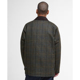 Barbour Bedale Check Wool Jacket In Brown