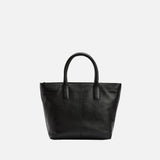 Barbour Birch Leather Tote Bag In Black