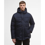 Barbour Brampton Puffer Jacket In Dark Navy/Midnight Oak