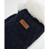 Barbour Cable Knit Lounge Socks In Navy