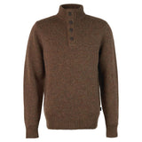 Barbour Calder Half Zip Jumper in Olive Tweed