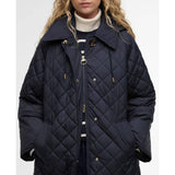 Barbour Cara Quilted Jacket in Dark Navy/Ancient Poplar
