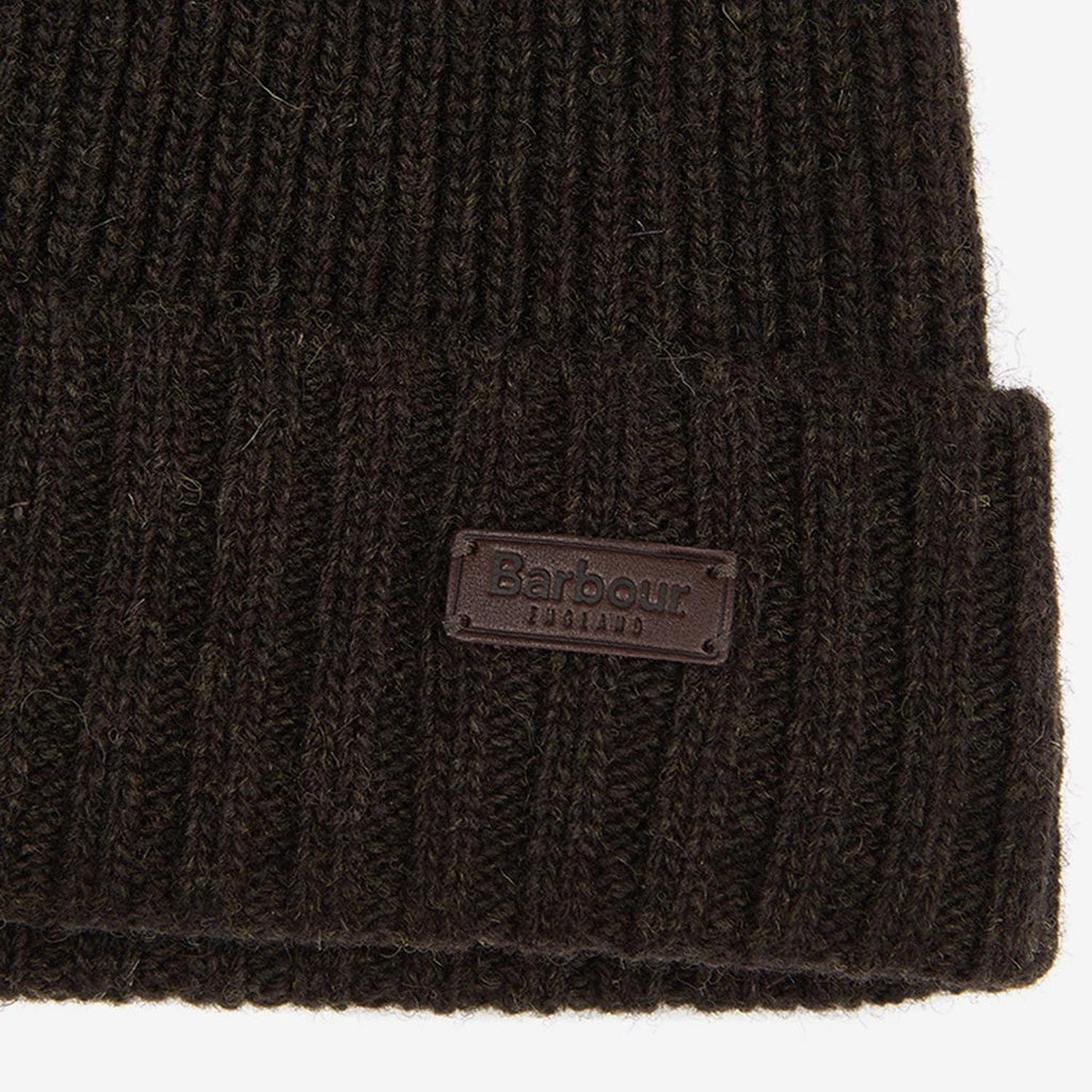barbour carlton beanie dark green