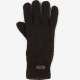 Barbour Carlton Knitted Gloves In Dark Green