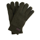 Barbour Carlton Knitted Gloves In Dark Green