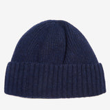 Barbour Carlton Wool Blend Beanie In Navy