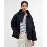 Barbour Cecile Showerproof Jacket In Dark Navy