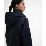 Barbour Cecile Showerproof Jacket In Dark Navy