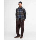 Barbour Chapter Check Overshirt In Midnight Oak Tartan