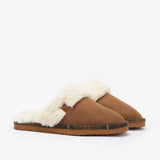 Barbour Claudia Mule Slippers in Camel