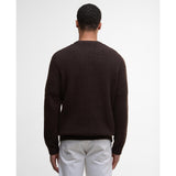 Barbour Cleveland Crew Neck Jumper In Dark Oak