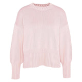 Barbour Clifton Crew Neck Knitted Jumper In Shell Pink