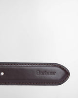 Barbour Clyde Leather Belt In Chestnut Brown