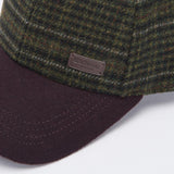 Barbour Clyde Sports Cap In Brown/ Olive Plaid