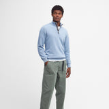 Barbour Cotton Half Zip in Dark Chambary