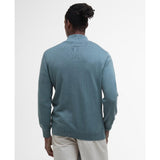 Barbour Cotton Half-Zip Jumper In Vintage Teal