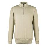 Barbour Cotton Half Zip Sweater Washed Stone