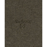 Barbour Cotton Men's Half Zip Jumper In Olive Marl